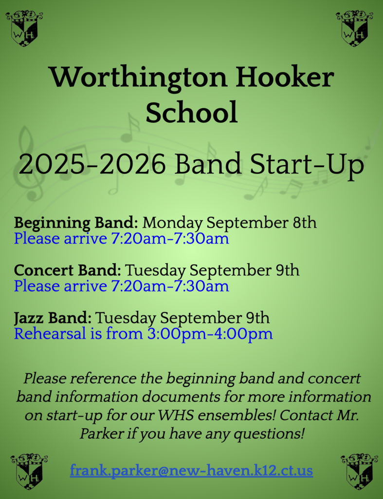 Band Start Up Information 