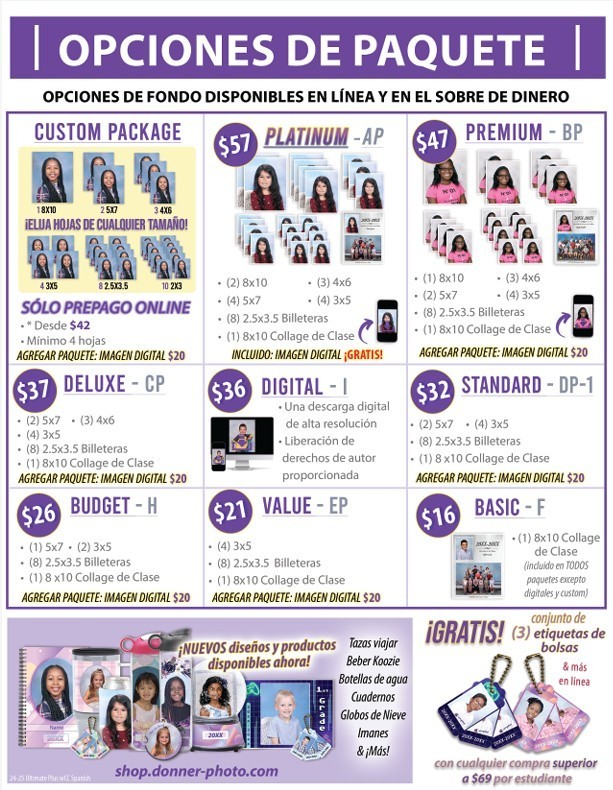 Picture Day 2025 English and Spanish