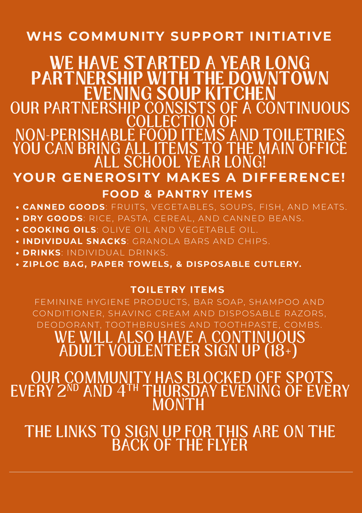 Flyer for Soup Kitchen