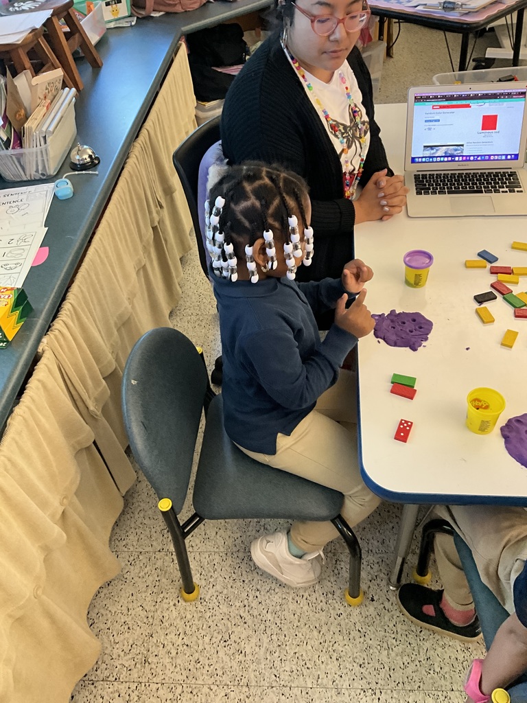 play doh and dominoes