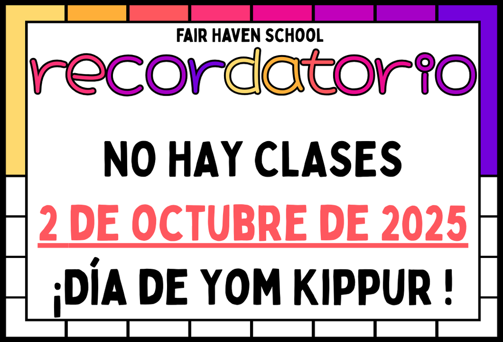 Reminder, there is no school tomorrow, October 2nd. 