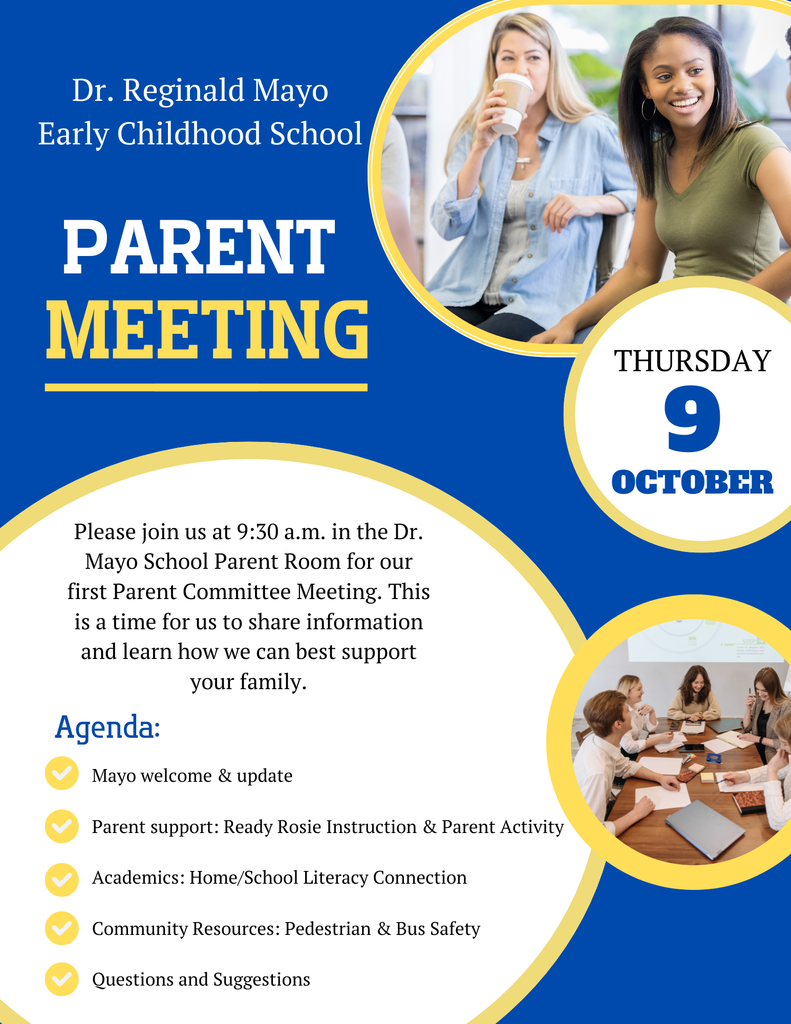 Parent Meeting Oct 9