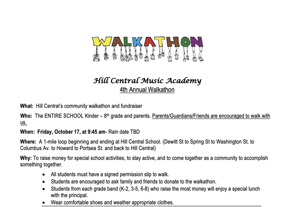 Walk-A-Thon Flyer English