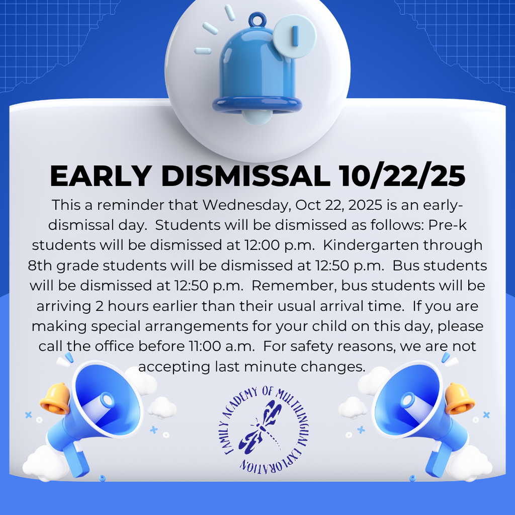 Early Dismissal 10/22/25