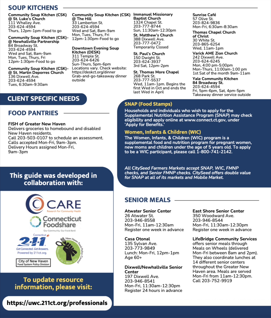 Food Assistance Resource Guide Page 2 - English 