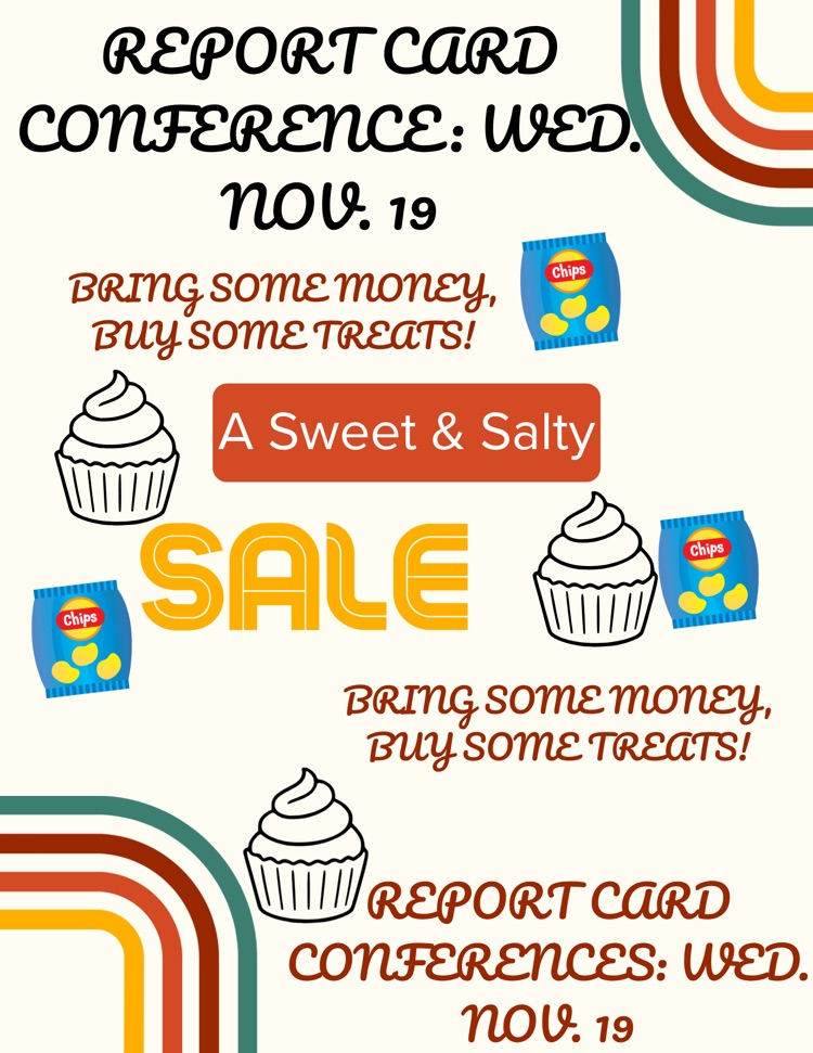 Report Card Conference Bake Sale