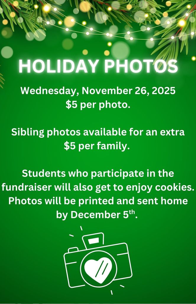 Holiday Photo Fundraiser - Wednesday November 26, 2025 
