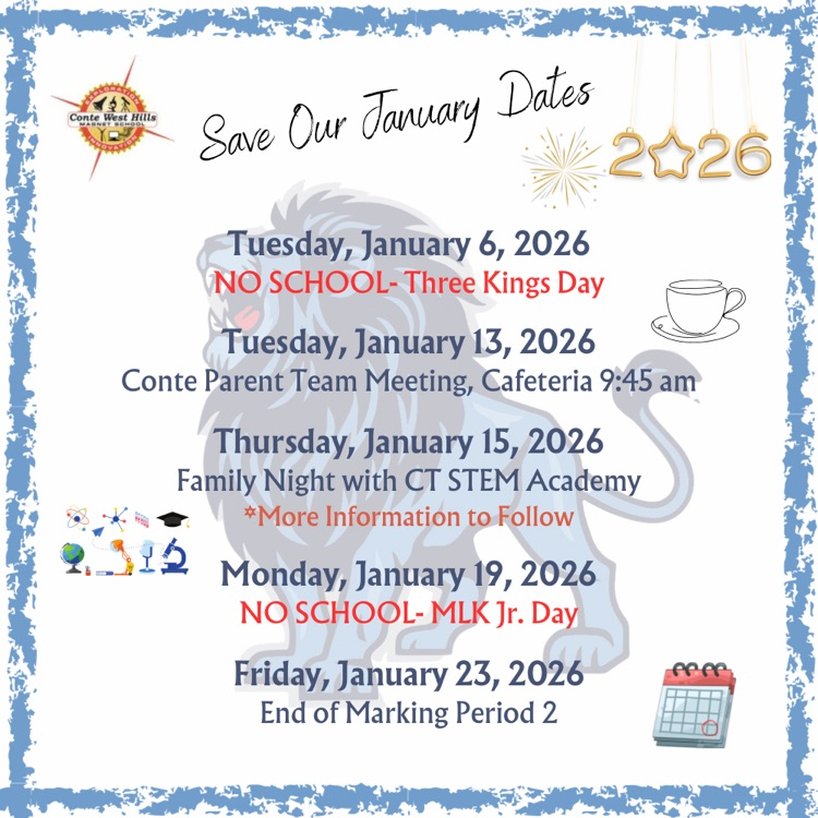 January Save the Dates