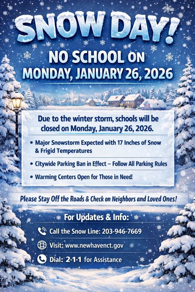 Snow Day Monday January 26 2026