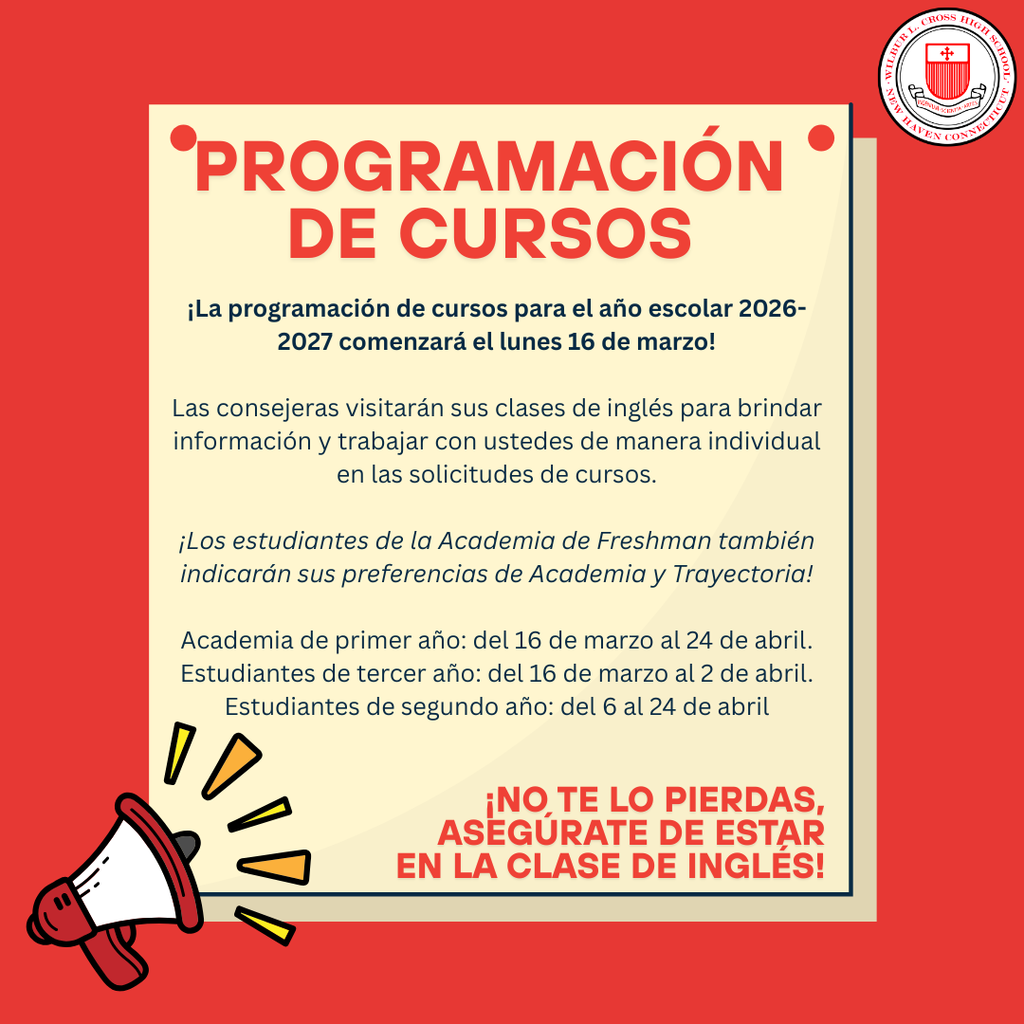 (Spanish) Course Scheduling Information