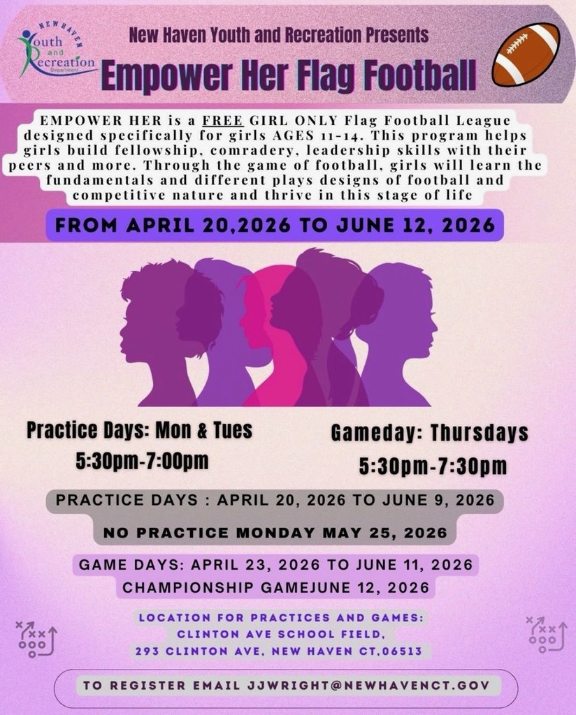 Empower Her Flag Football - Youth & Recreation