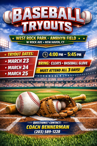 7th & 8th Grade Baseball Tryouts