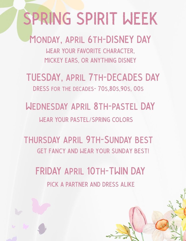 Spring Spirit Week 
