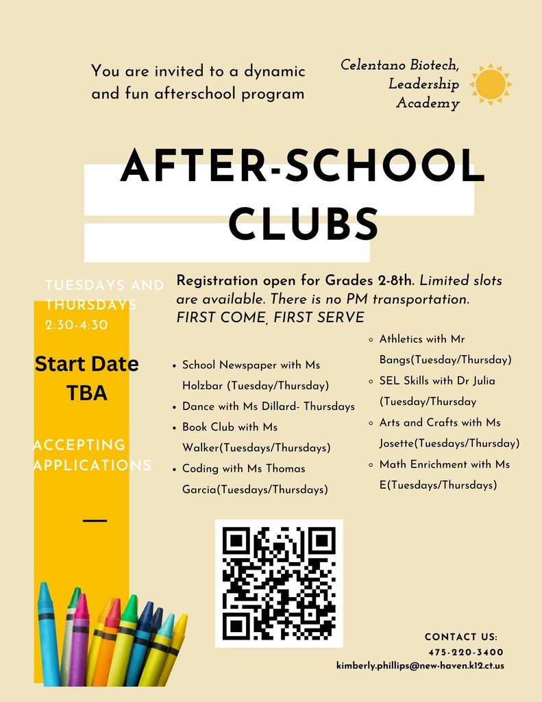 After School Club Flyer