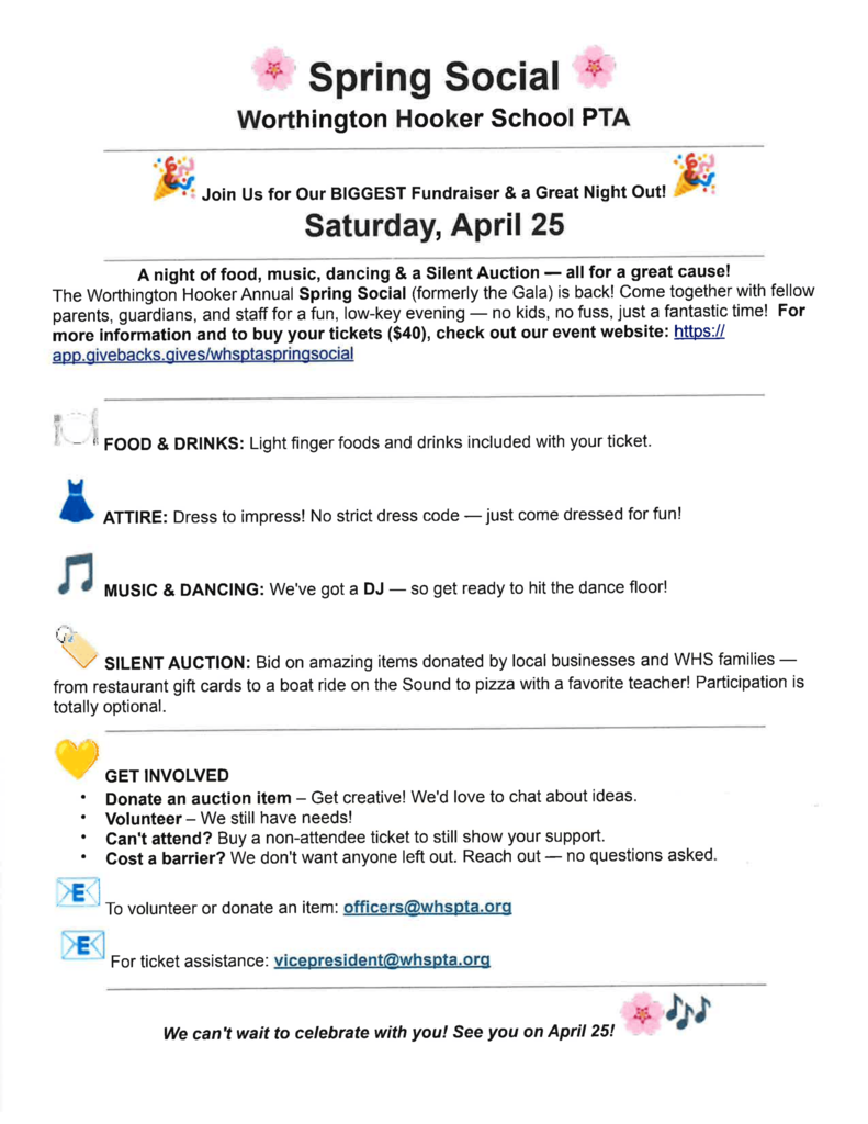 PTA Spring Social
