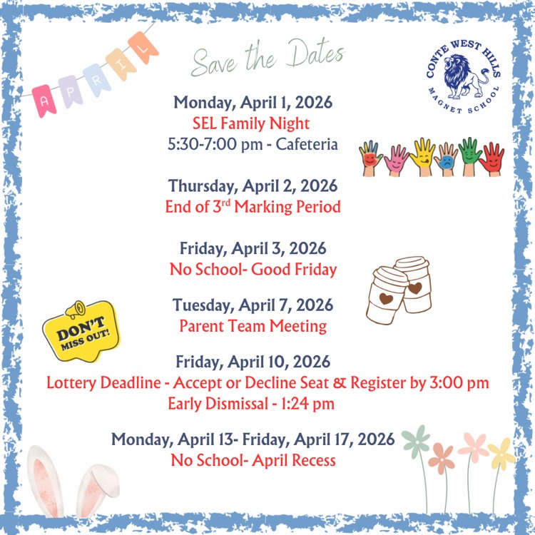 April Save the Dates