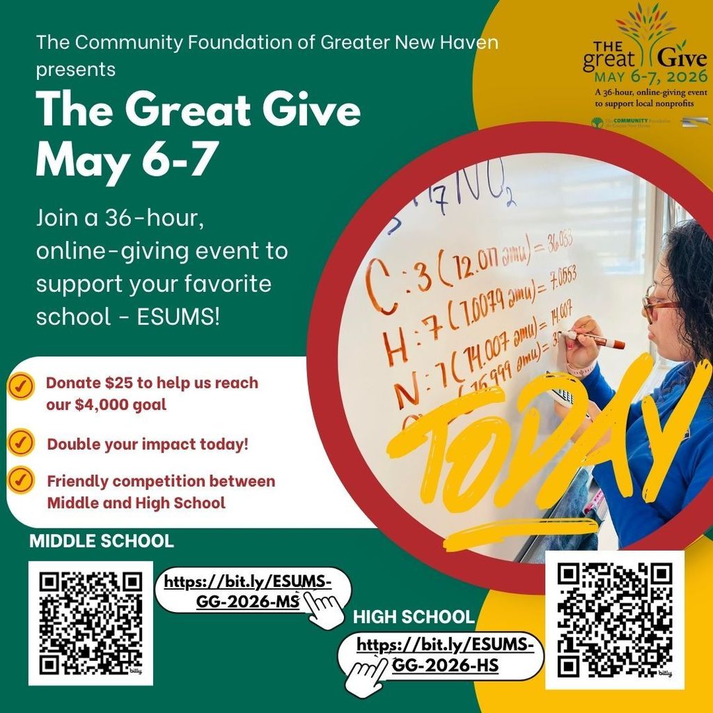 ESUMS Great Give- STARTS TODAY!