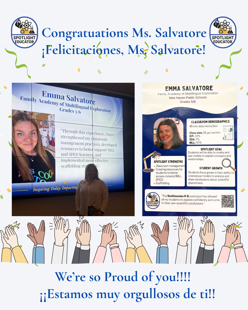 Congratulations Ms. Salvatore