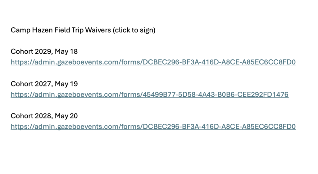 waivers