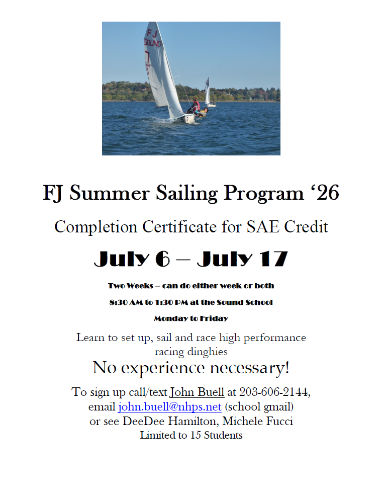 FJ Summer Sailing Program