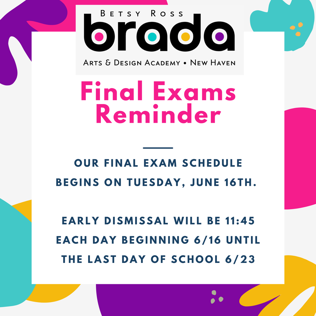 BRADA Final Exam Schedule