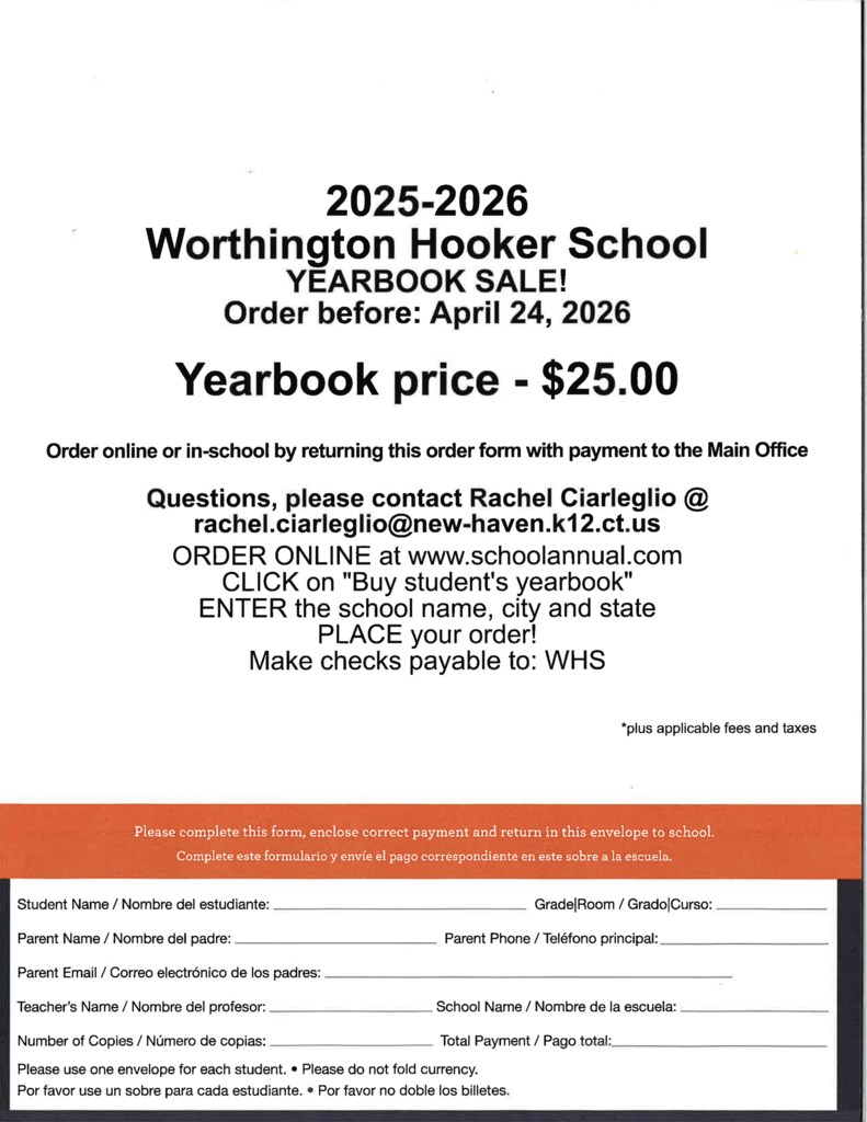 Yearbook form