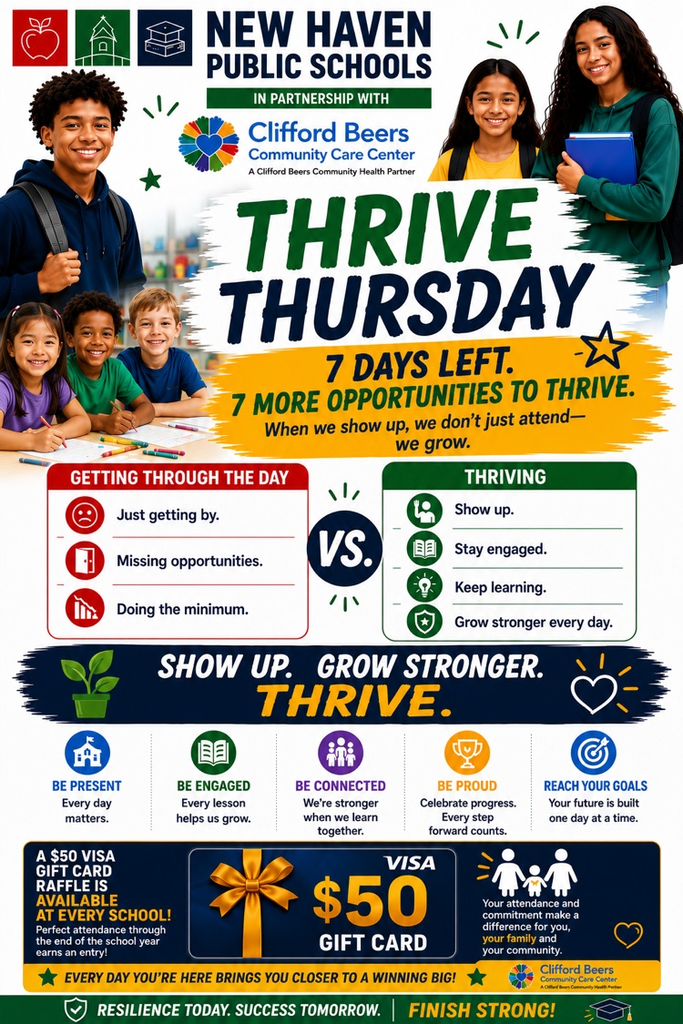 Thrive Thursday! See you at Celentano! 