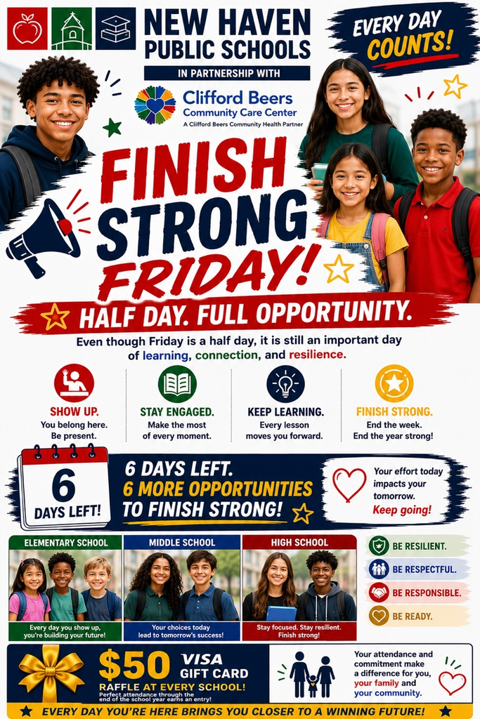 Finish Strong Friday! See you in school! 