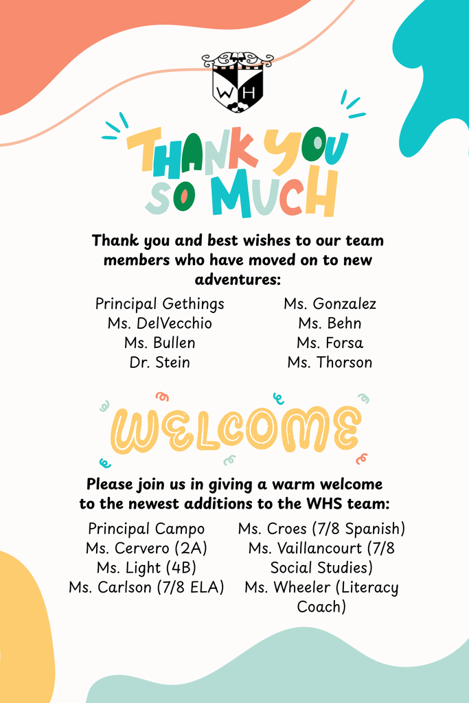New teacher welcome