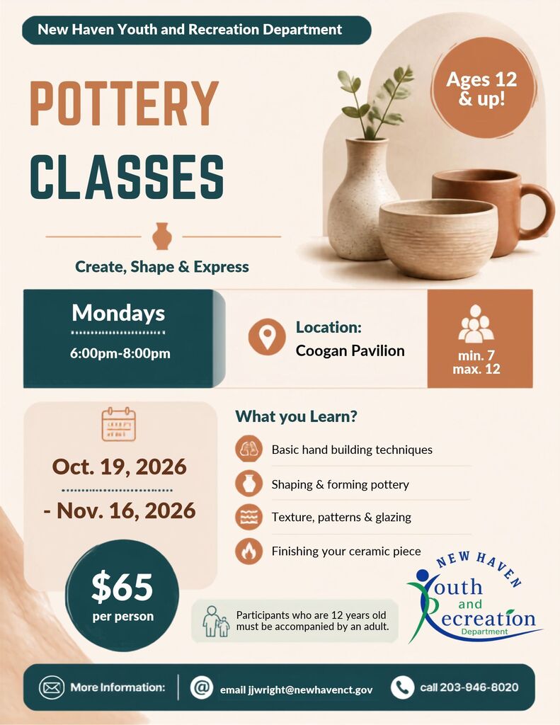 Pottery Ages 12 and up