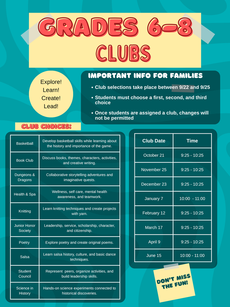 Club Choices 