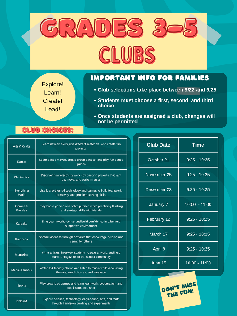 Club Choices