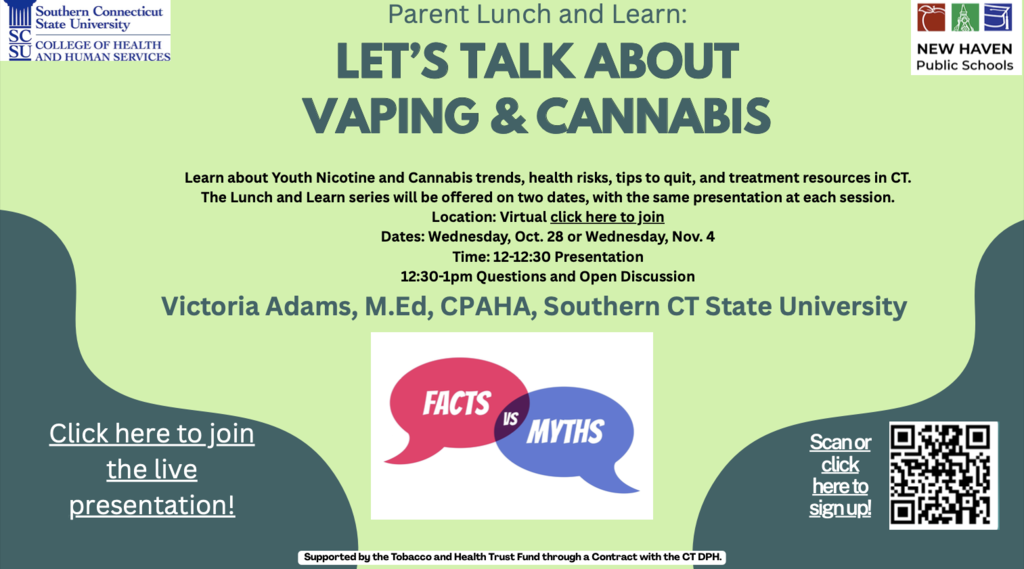 Lunch and Learn- Vaping and Cannabis