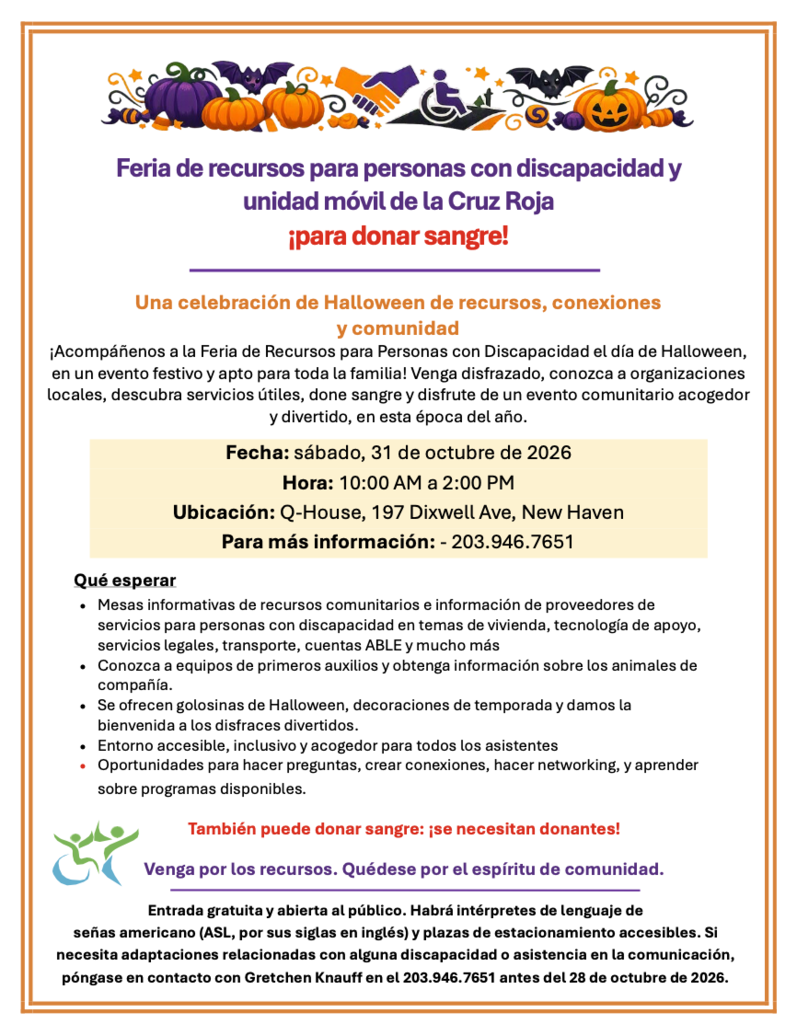 Feria de recursos para personas con discapacidad y unidad movil de la Cruz Roja 