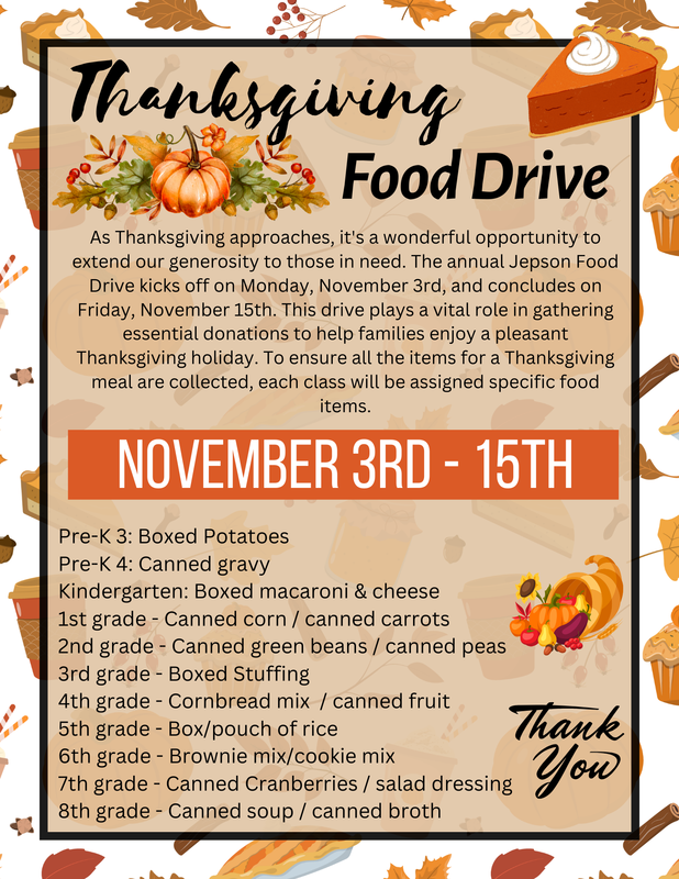 food drive flyer