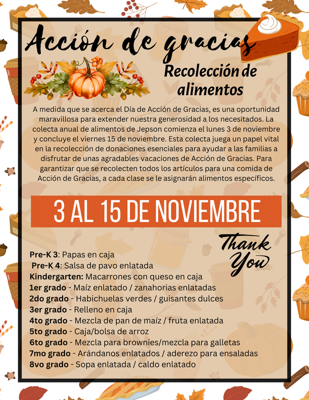 food drive flyer