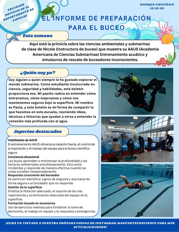 Science Focus Newsletter Spanish