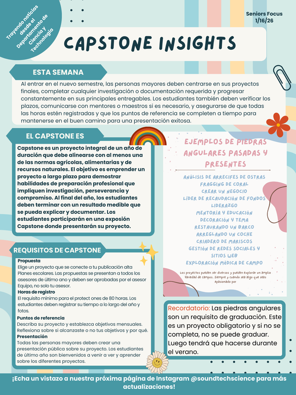 Senior Focus Newsletter - CAPSTONE INSIGHTS - By: Paola - Spanish