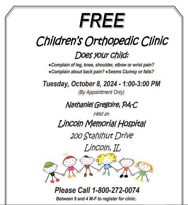 orthopedic clinic flyer