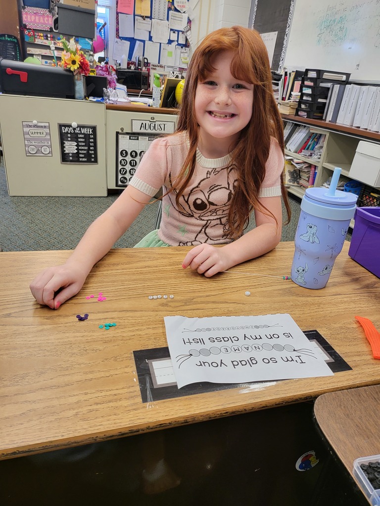 Bracelets beads name 1st day of school