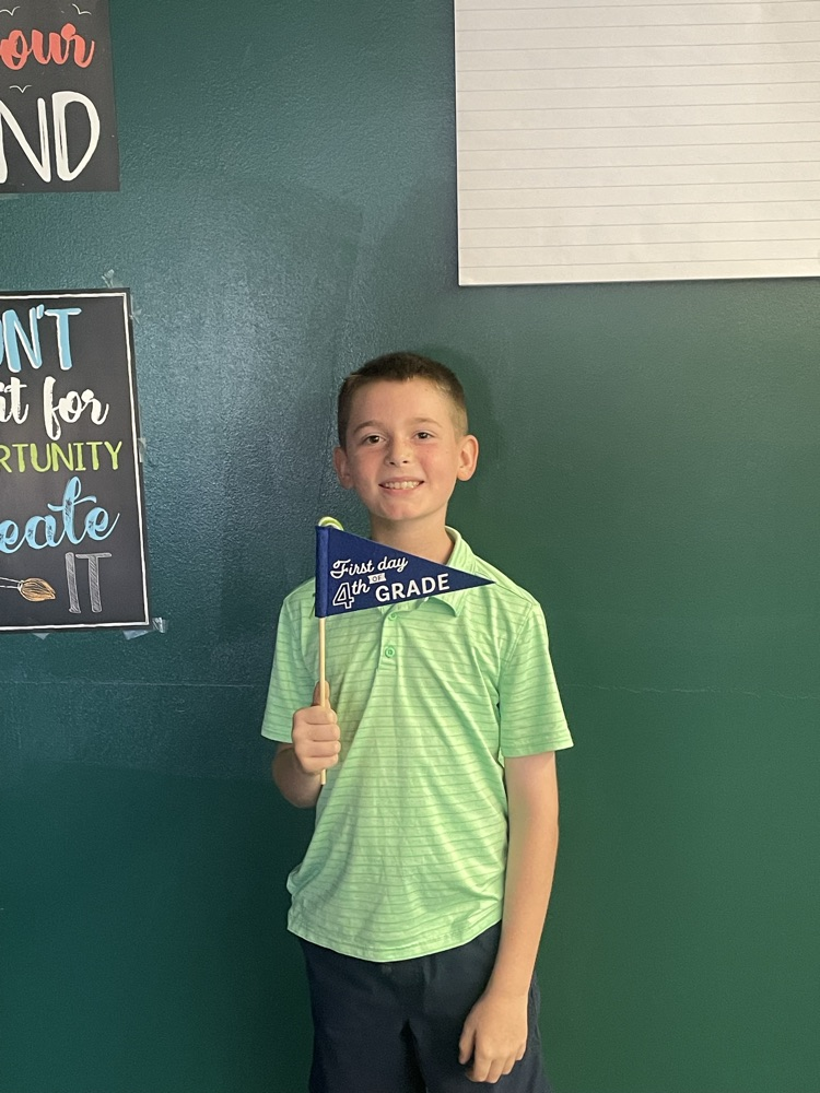 child with flag