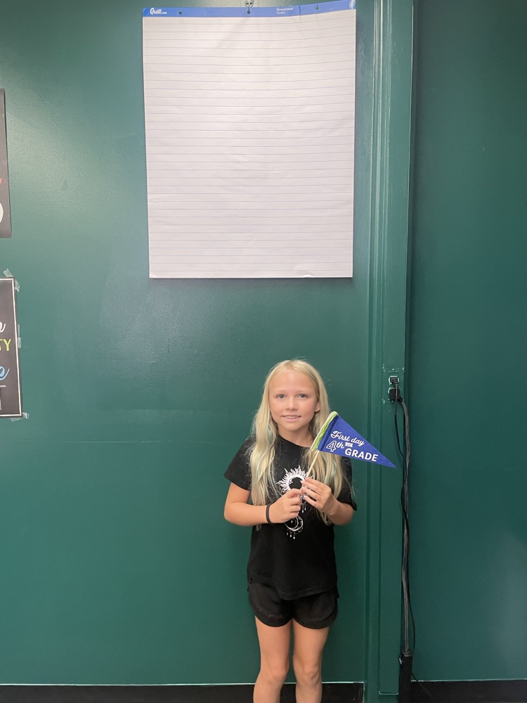 child with flag