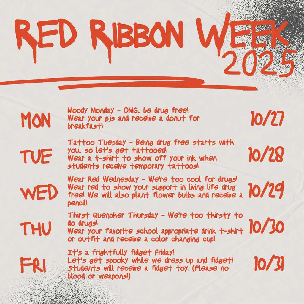 red ribbon week say no to drugs drug free dress up days halloween