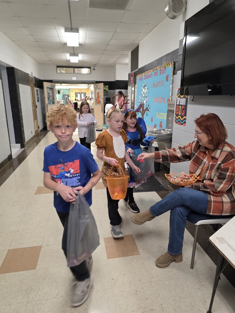 Halloween trick or treating candy fun parade