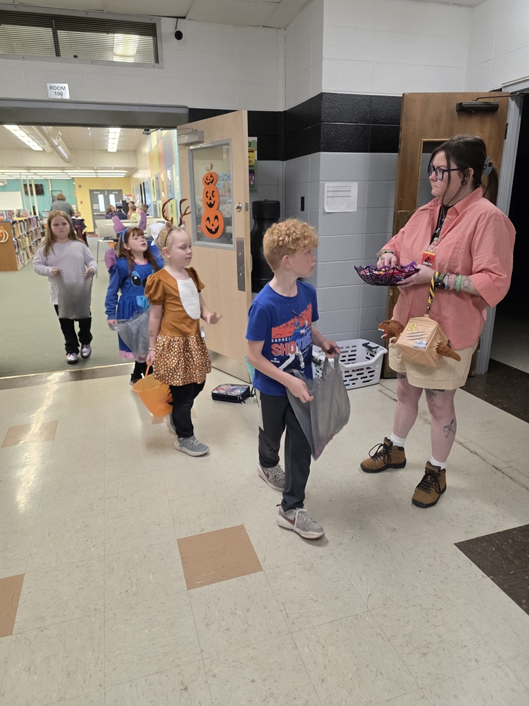 Halloween trick or treating candy fun parade