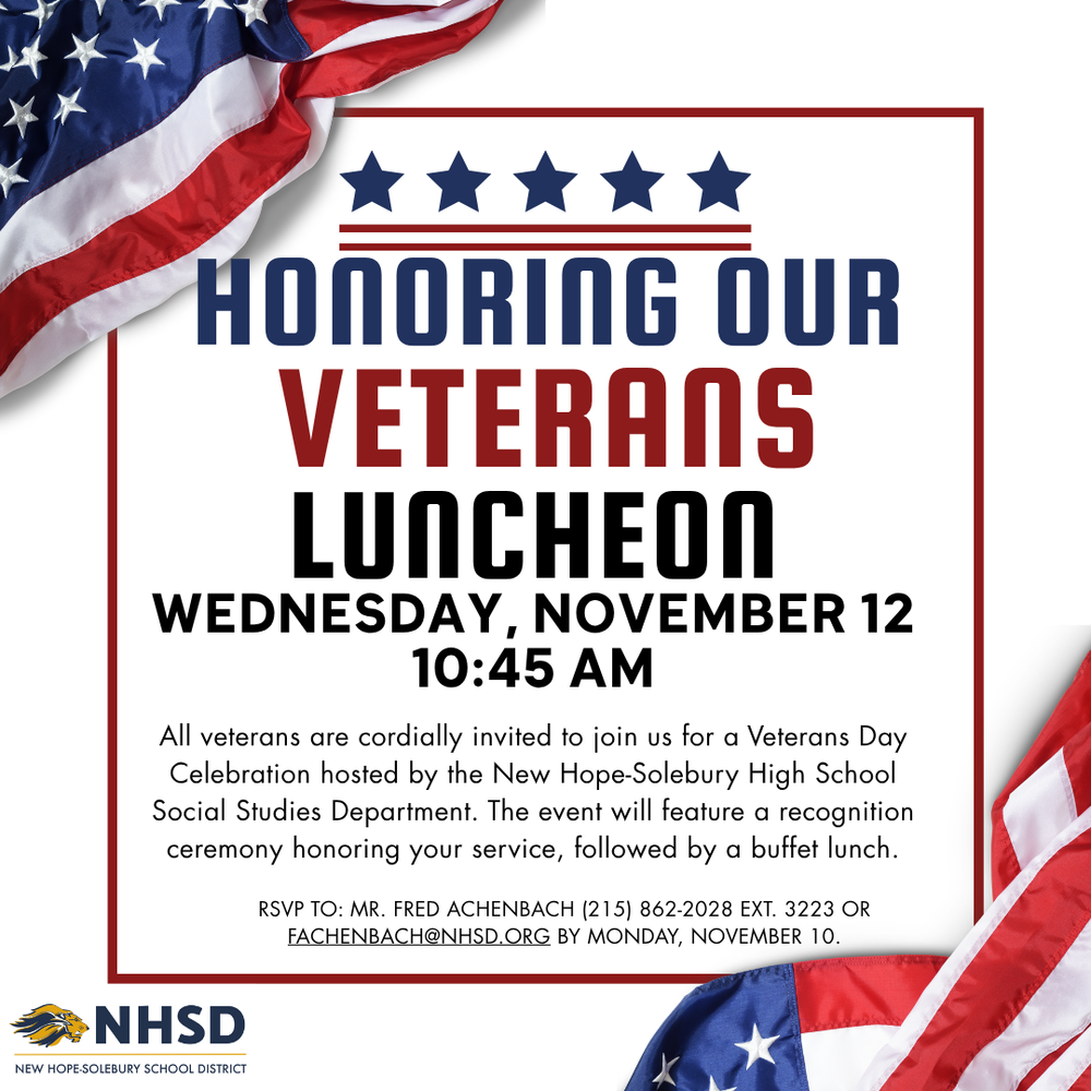 Honoring our Veterans Luncheon Graphic