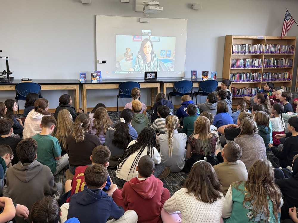 Author Angela Cervantes joined our sixth grade students