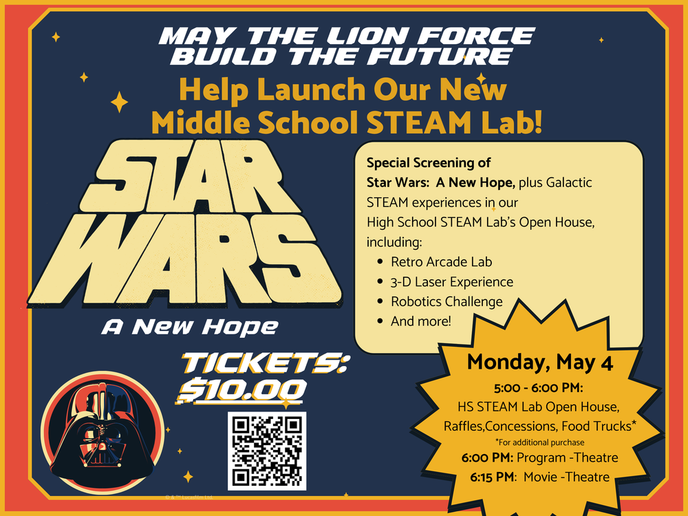 Star Wars A New Hope MS STEAM Lab Launch graphic