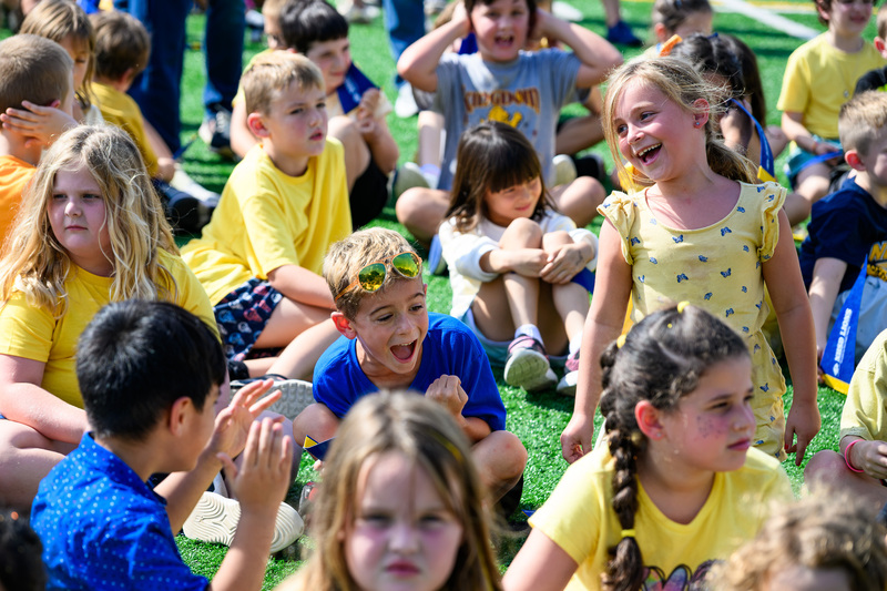 children cheering