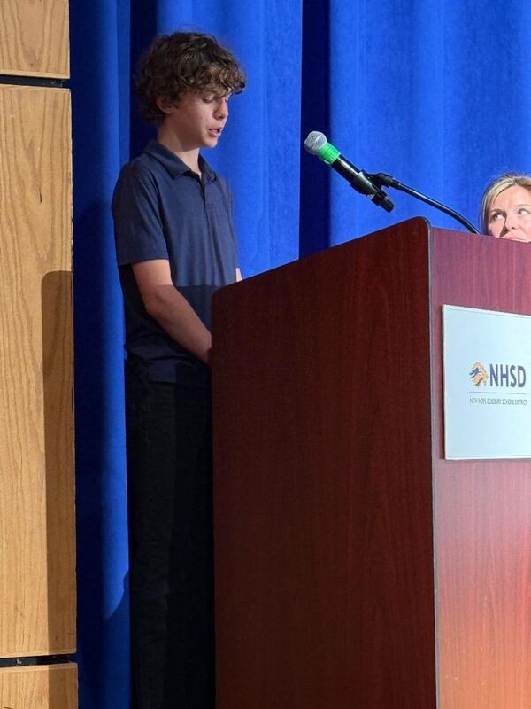 National Jr honor society member speaking